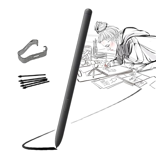 Galaxy Tab S6 Lite S Pen Ersatz für Samsung Galaxy Tab S6 Lite (EJ-PP610), Galaxy Tab S6 Lite Eingabestift Ersatz S Pen + Ersatzspitzen/Spitzen,ohneBluetooth (Oxford-Grau) von PeiDog