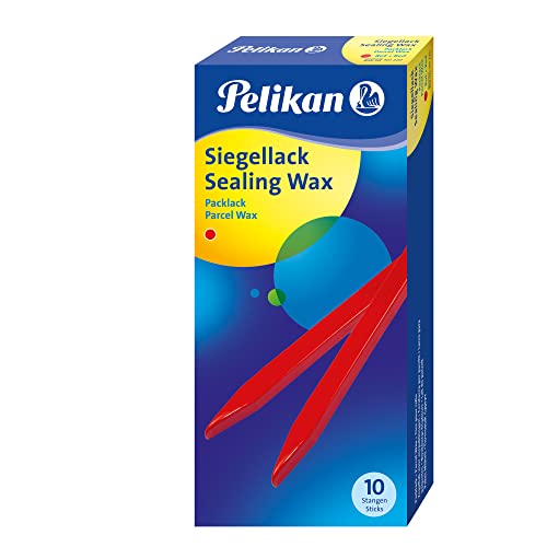 Pelikan Siegellack Packlack, rot, Schachtel mit 10 Stangen von Pelikan