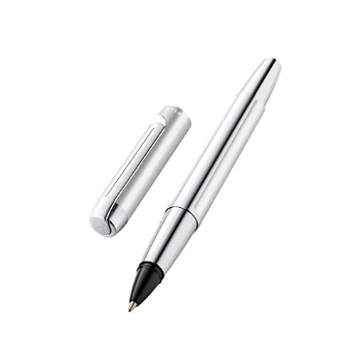 Pelikan Tintenroller Pura R40, Silver, hochwertiger Drehkugelschreiber im Geschenk-Etui, 952085, 1 Stück (1er Pack) von Pelikan