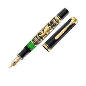 Pelikan Toledo M900 Kolbenfüller schwarz-gold F (fein) von Pelikan