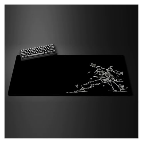 Großes Gaming-Mauspad, Samurai-Gamer-Mauspad, Computer-Mauspad, professionelles rutschfestes Tastatur-Pad, Schreibtischunterlage(SD 582410 (1),300x700x3mm) von Pengchang