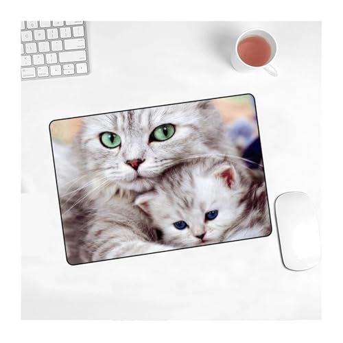 Nette Katze Maus Pad Bild Pad Laptop Slip 220x180x2mm Matte for Cs Gehen/Arbeit Gaming Neue Kawaii Büro Dekoration Teppich Maus Matte(8,18X22 cm) von Pengchang