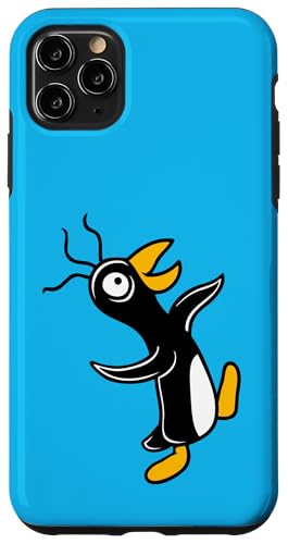 Crazy Penguin Walks Stupidly Looks Dumm Silly Comic Fun Hülle für iPhone 11 Pro Max von Penguin Funny Cute Happy Animal Bird Lover Designs