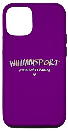 Hülle für iPhone 12/12 Pro Williamsport Pennsylvania – Williamsport PA Aquarell-Logo von Pennsylvania Arts and Culture