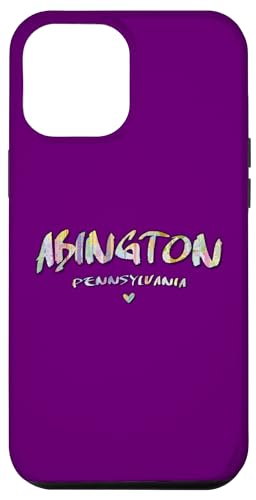 Hülle für iPhone 12 Pro Max Abington Pennsylvania – Abington PA Aquarell-Logo von Pennsylvania Arts and Culture
