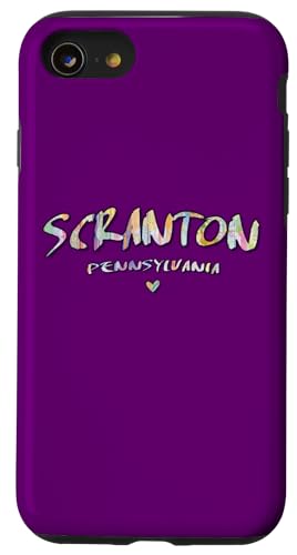 Hülle für iPhone SE (2020) / 7 / 8 Scranton Pennsylvania Scranton PA Aquarell-Logo von Pennsylvania Arts and Culture
