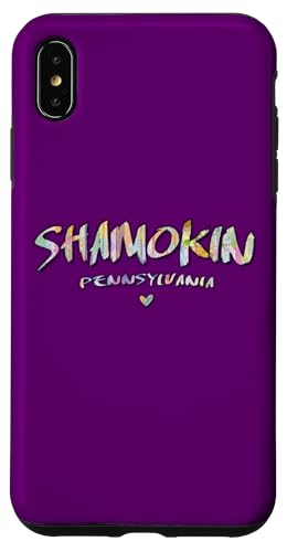 Hülle für iPhone XS Max Shamokin Pennsylvania – Shamokin PA Aquarell-Logo von Pennsylvania Arts and Culture