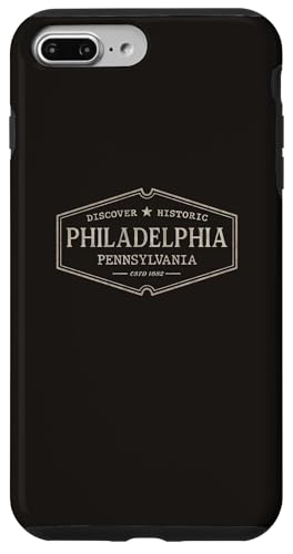 Hülle für iPhone 7 Plus/8 Plus Philadelphia Pennsylvania | Historisches Philadelphia PA von Pennsylvania Standard Apparel Co.