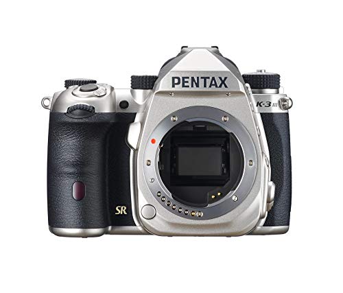 Pentax K-3 Mark III APS-C DSLR Kamera Gehäuse in Silber - Bildfeld 100%~1,05x optischer Sucher, 5-Achsen 5,5 Stufen In-Body SR Mechanismus, ISO 1,6 Millionen, wetterfest, bis zu 12fps, Touchscreen von Pentax