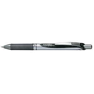 Pentel EnerGel BL77 Gelschreiber schwarz/silber 0,35 mm, Schreibfarbe: schwarz, 1 St. von Pentel