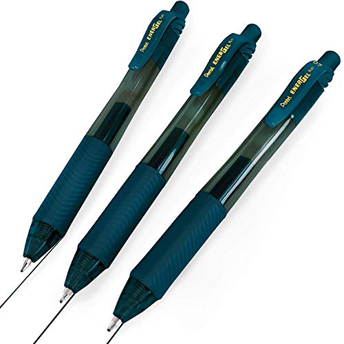 Pentel Energel X BL107 Gel-Tintenroller, einziehbar, 0,7 mm Spitze, Marineblau, 3 Stück Pentel Energel X BL107 Gel-Tintenroller, einziehbar, 0,7 mm Spitze, Marineblau, 3 Stück von Pentel