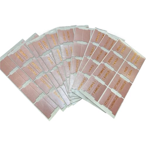 Bibel Tabs für Frauen, 80pcs/Set Laminatin Bible Book Tabs, neu gedruckte Bibeletiketten, leicht zu lesen Bibel Tabs für Frauen und Männer, christliche Geschenke, Roségold von Peosaard