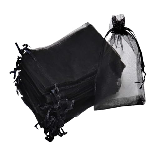 perfeclan 100 Stück Halloween-Geschenktüten, Halloween-Süßigkeitentüten, Kordelzug, tragbare Aufbewahrungstasche, Goodie Bag, Geschenk-Schmuckbeutel für von Perfeclan