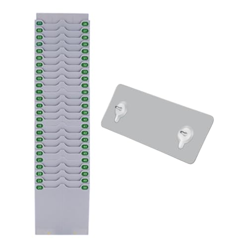perfeclan Zeitkartenhalter Wandmontierte Besucherzeitzeit im Freien für Workshop -Büro- und Lagerfabrikfabrik -Punch -in -Uhr -Out -Out -Out, 50 Slots von Perfeclan