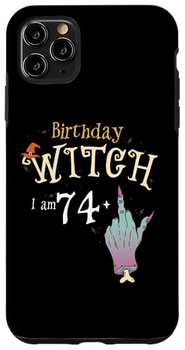 Hülle für iPhone 11 Pro Max 75 yo Witch HallowQueen 75th Birthday Funny Spooky Halloween von Perfect Outfit for Witches and Halloween Birthdays