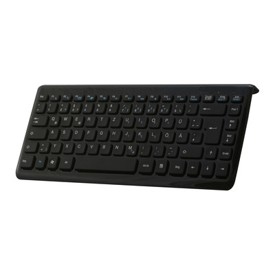 Perixx PERIBOARD-407 DE B, Mini USB-Tastatur, schwarz von Perixx