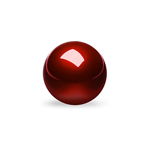 Perixx PERIPRO-304 55 mm Trackball - Glänzend - Rot - Kompatibel mit anderen Trackball Mäusen von Perixx