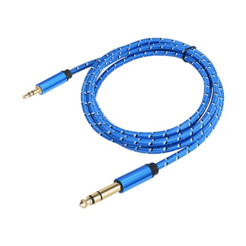 Persistence 3,5 mm auf 6,35 mm Adapter-AUX-Kabel für Mischpultverstärker, Vergoldet, 3,5-Klinke auf 6,5-Klinke, AUX-Kabel, Stecker auf Stecker, 300 cm von Persistence