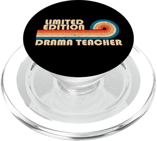 DRAMA TEACHER Lustiger Job Titel Beruf Geburtstag Arbeiter PopSockets PopGrip für MagSafe von Personal Retro Vintage Work Birthday Gifts