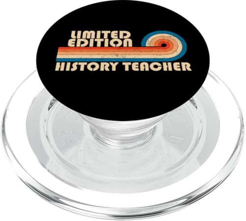 GESCHICHTE LEHRER Lustiger Job Titel Beruf Geburtstag Arbeiter PopSockets PopGrip für MagSafe von Personal Retro Vintage Work Birthday Gifts