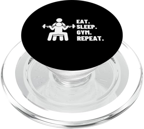 Eat Sleep Gym Repeat Proud Lustiger Personal Trainer PopSockets PopGrip für MagSafe von Personal Trainer Fitness Instructor Workout