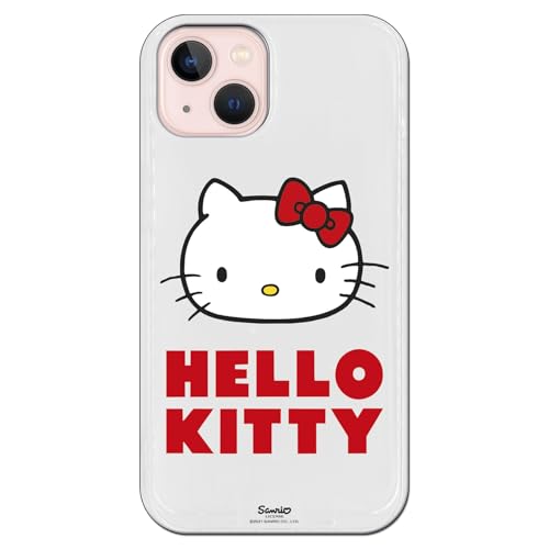 Personalaizer Flexible Schutzhülle, kompatibel mit iPhone 15, Logo von Hello Kitty von Personalaizer