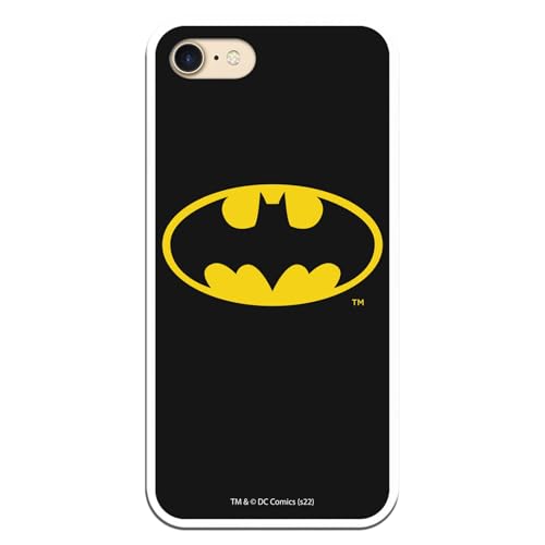 Personalaizer Offizielle Batman-Schutzhülle, kompatibel mit iPhone 7, iPhone 8, SE 2020, SE 3(2022), Flexible TPU-Silikonhülle, klassisches Logo-Design von Personalaizer