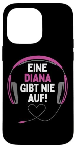 Hülle für iPhone 14 Pro Max Gaming Kopfhörer "Eine Diana Gibt Nie Auf" Personalisiertes von Personalisierte Geschenke Diana