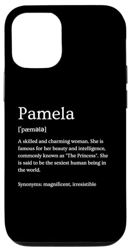 Hülle für iPhone 15 Pro Lustige Pamela-Namensbedeutung – Pamela personalisierter Name von Personalized Apparel & Meaningful Name Collection