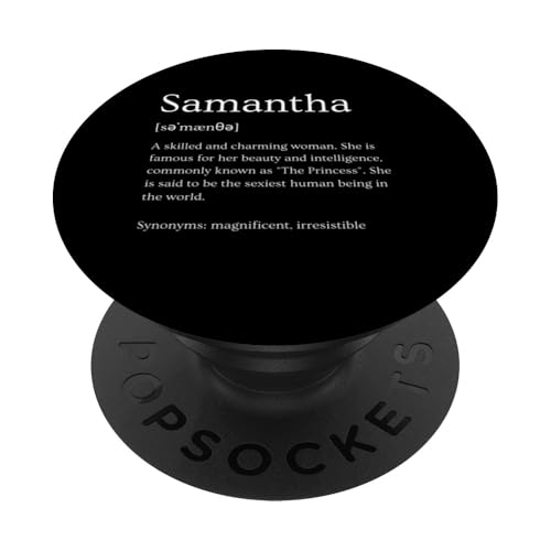 Lustige Samantha-Namensbedeutung – Samantha personalisierter Name PopSockets mit austauschbarem PopGrip von Personalized Apparel & Meaningful Name Collection