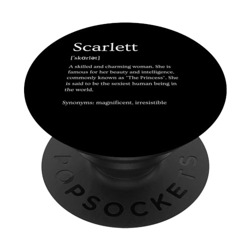 Lustige Scarlett-Namensbedeutung – Scarlett personalisierter Name PopSockets mit austauschbarem PopGrip von Personalized Apparel & Meaningful Name Collection