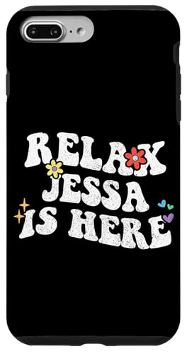 Hülle für iPhone 7 Plus/8 Plus Retro Groovy Relax Jesus Is Here Lustiger Muttertagsname von Personalized First Name outfit For Women