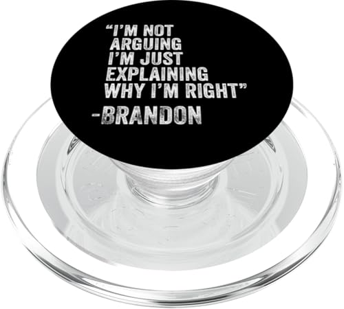 Brandon Zitat Lustiger Geburtstag Custom Name Idee Ingenieur PopSockets PopGrip für MagSafe von Personalized Name Fathers Day outfit For Men