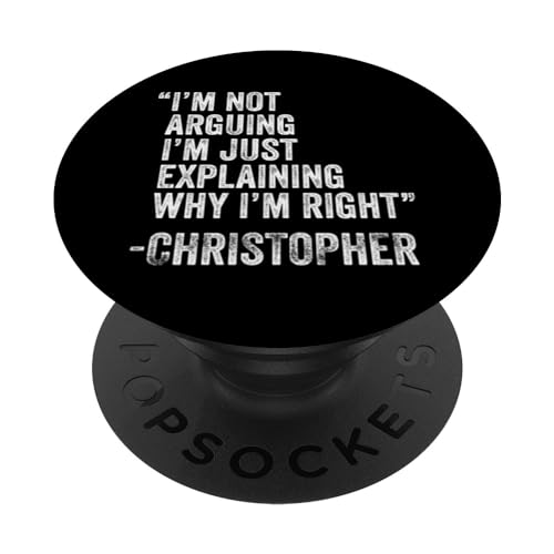 Christopher Zitat Lustiger Geburtstag Custom Name Idee Ingenieur PopSockets Klebender PopGrip von Personalized Name Fathers Day outfit For Men