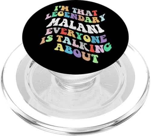 Retro Groovy Malani persönlicher Vorname, lustig, Muttertag PopSockets PopGrip für MagSafe von Personalized Name Mother's Day outfit For Women