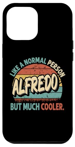 Hülle für iPhone 12 Pro Max ALFREDO Wie ein normaler Mensch, aber viel cooler Vintage von Personalized Vintage Apparel.