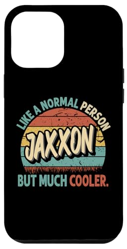 Hülle für iPhone 14 Pro Max JAXXON Wie eine normale Person, aber viel cooler, altmodisch von Personalized Vintage Apparel.