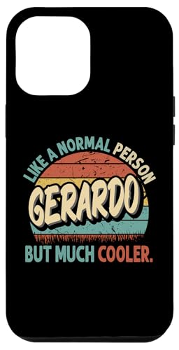 Hülle für iPhone 15 Pro Max GERARDO Wie ein normaler Mensch, aber viel cooler Vintage von Personalized Vintage Apparel.