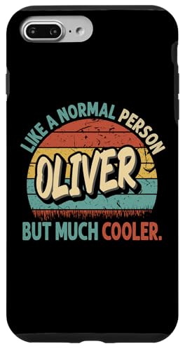 Hülle für iPhone 7 Plus/8 Plus OLIVER Wie ein normaler Mensch, aber viel cooler, altmodisch von Personalized Vintage Apparel.