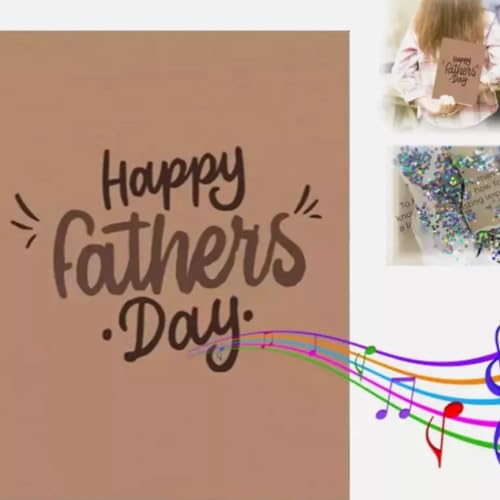 Vatertagskarte, Vatertagskarte, Vatertagskarte mit Glitzer, lustige, einzigartige Non-Stop-Grußkarte, glitzernde sprechende Vatertagsmusik-Grußkarte von Pessrrtewg