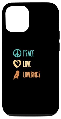 Hülle für iPhone 13 Pro Peace Love Lovebirds Pet Retro Papageienliebhaber von Pet Lover And Pet Enthusiast Apparel