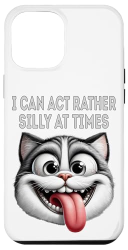 Hülle für iPhone 12 Pro Max Silly Pet Face Lustiges Cartoon-Zitat Humor für Katzenliebhaber von Pet Quotes - Funny Animal Lover and Pet Owner