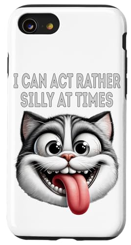 Hülle für iPhone SE (2020) / 7 / 8 Silly Pet Face Lustiges Cartoon-Zitat Humor für Katzenliebhaber von Pet Quotes - Funny Animal Lover and Pet Owner