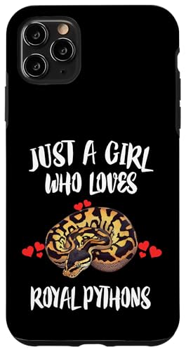 Hülle für iPhone 11 Pro Max Nur ein Mädchen, das Royal Pythons Snake liebt von Pet Snakes