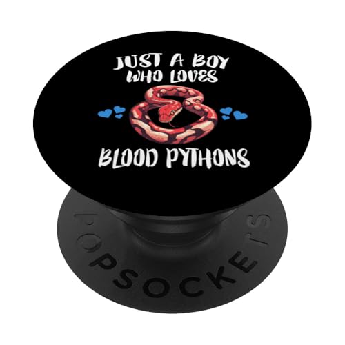 Nur ein Junge, der Blood Pythons Snakes liebt PopSockets Klebender PopGrip von Pet Snakes