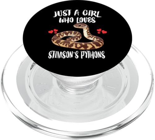 Nur ein Mädchen, das Stimson Pythons Snake liebt PopSockets PopGrip für MagSafe von Pet Snakes