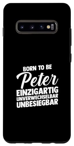 Hülle für Galaxy S10+ Vorname Peter von Peter Geschenk