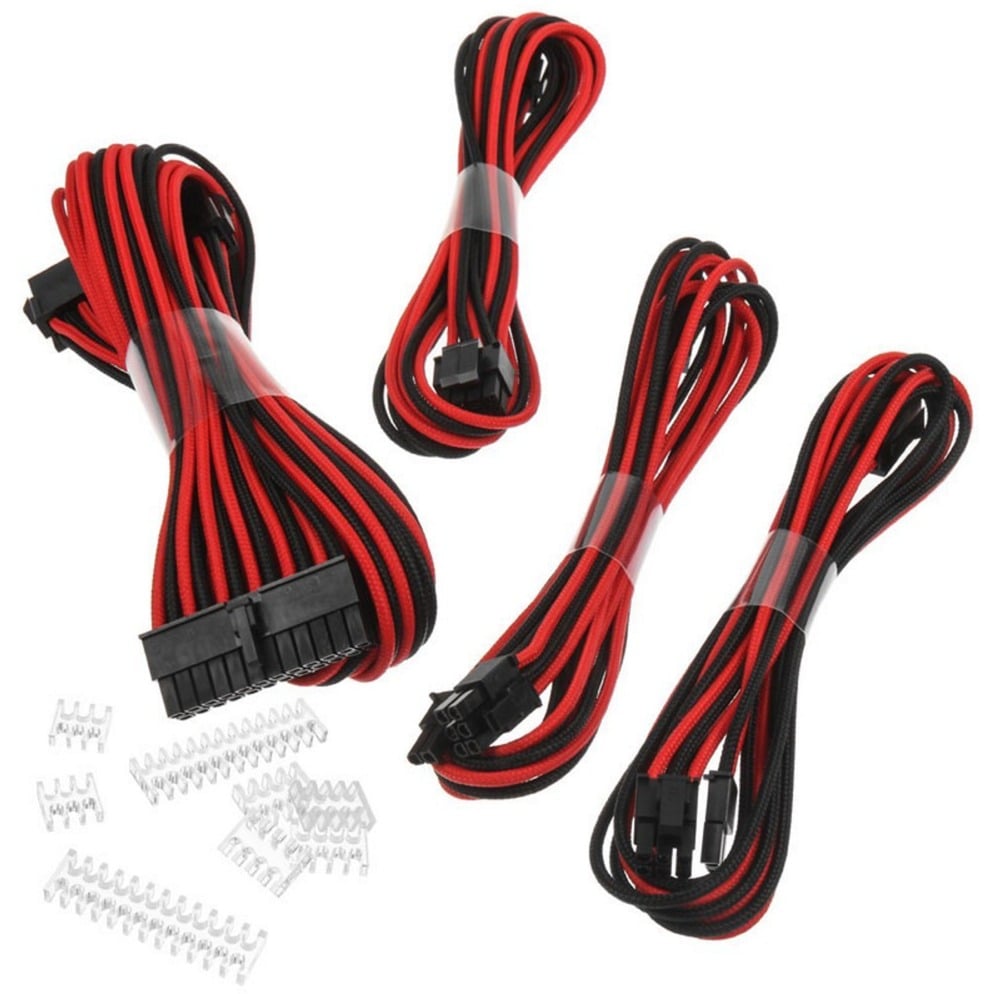 Verlängerungskabel-Set Black/Red, 4-teilig von Phanteks