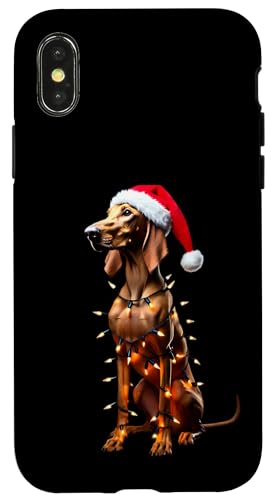 Hülle für iPhone X/XS Pharaoh Hound Hund Weihnachtsmannmütze Weihnachtsbeleuchtung Besitzer Mama Papa von Pharaoh Hound Dog Christmas Products