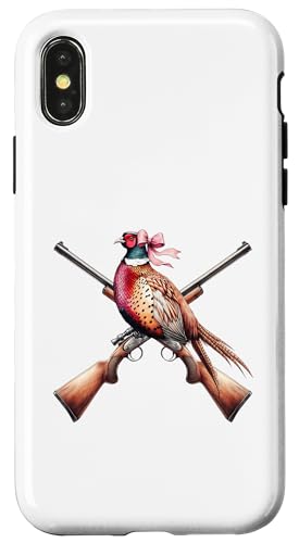 Kokette Schleife Fasan Jäger Fasan Jagd Rosa Mädchen Mama Hülle für iPhone X/XS Kokette Schleife Fasan Jäger Fasan Jagd Rosa Mädchen Mama Hülle für iPhone X/XS von Pheasant Hunter Coquette Aesthetic Women Clothing